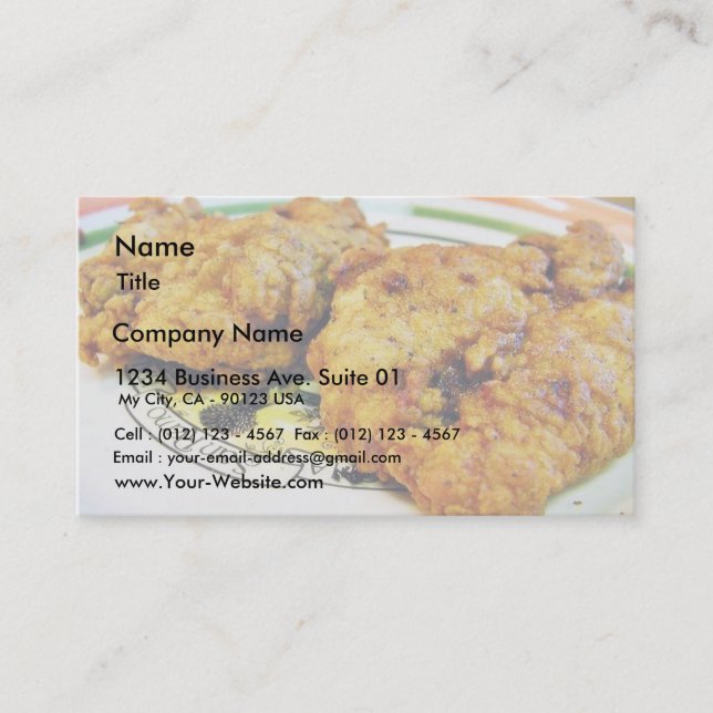 Fried Chicken Business Card (Front)