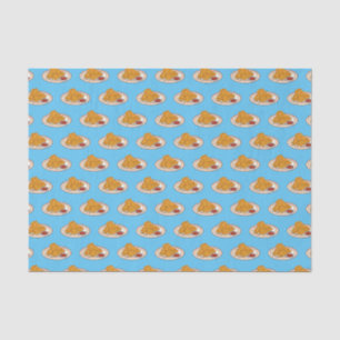 Fried chicken cartoon illustration tissue paper