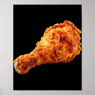 Fried Chicken Drumstick Funny Food Halloween Costu Poster