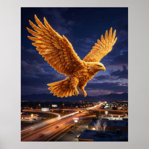 Fried Chicken Eagle Poster