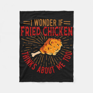 Fried Chicken Food Lover Restaurant Chef Kitchen C Fleece Blanket