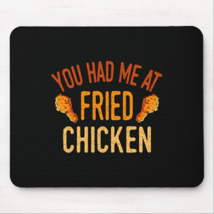 Fried Chicken Food Lover Restaurant Dish Kitchen C Mouse Pad