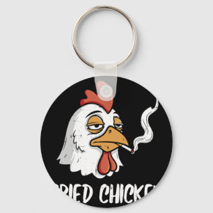 Fried Chicken Funny Pun Adult Joke Humour Men Wome Keychain