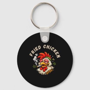Fried Chicken Lazy Funny Smoker Stoner Joint Weed Keychain