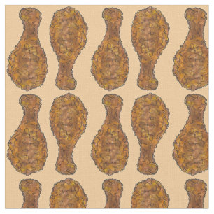 Fried Chicken Leg Drumstick Southern Soul Food Fabric