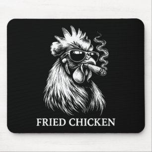 Fried Chicken Smoking Joint Funny Weed Lover _2  Mouse Pad