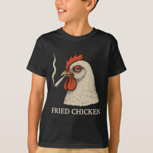Fried Chicken Smoking Joint Funny Weed Lover _9 T-Shirt