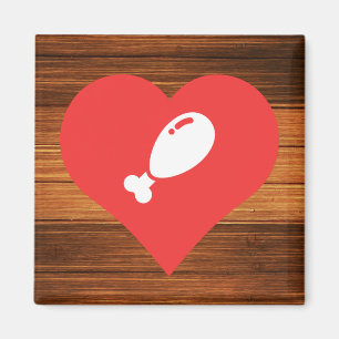 Fried Chicken Symbol Magnet