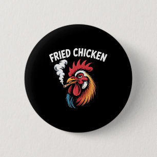 Fried Chicken Weed Meme Stoner Smoking  2 Inch Round Button