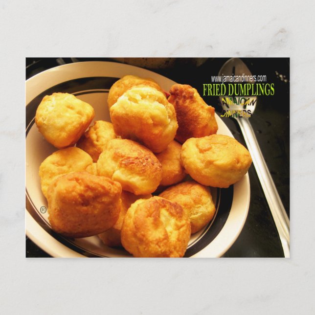 Fried Dumplings Johnny Cake Postcard (Front)