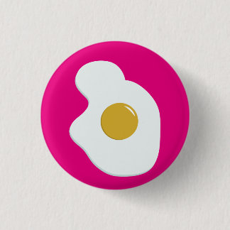 Fried EGG companion badge 1 Inch Round Button