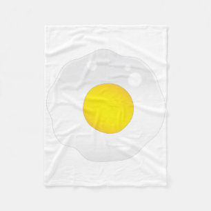 Fried Egg Fleece Blanket