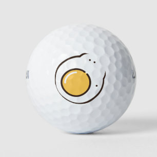 fried-egg golf balls