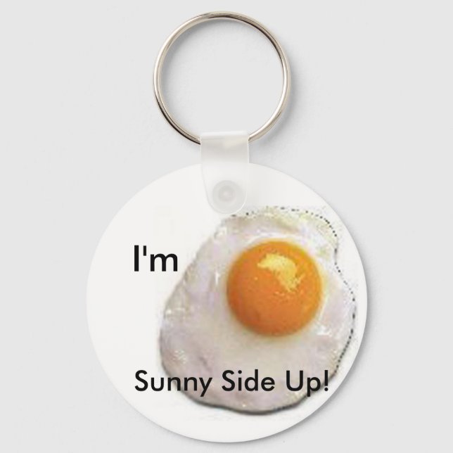 Fried Egg Keychain (Front)