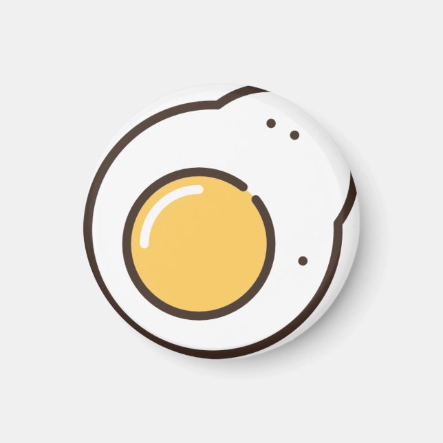 fried-egg magnet (Front)