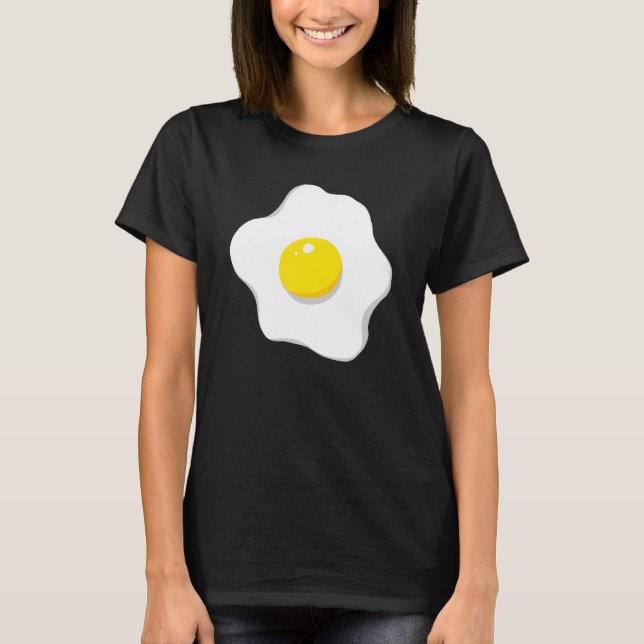 Fried Egg Matching Couple Group Halloween Costume  T-Shirt (Front)