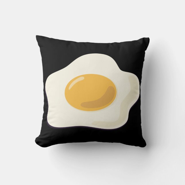 Fried Egg Pillow (Front)