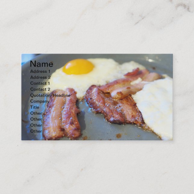 Fried eggs business card (Front)