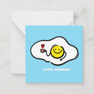 Fried eggs good morning card