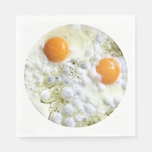 Fried eggs napkin