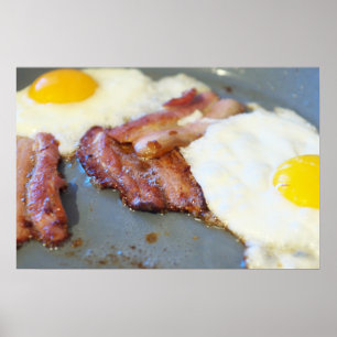 Fried eggs poster