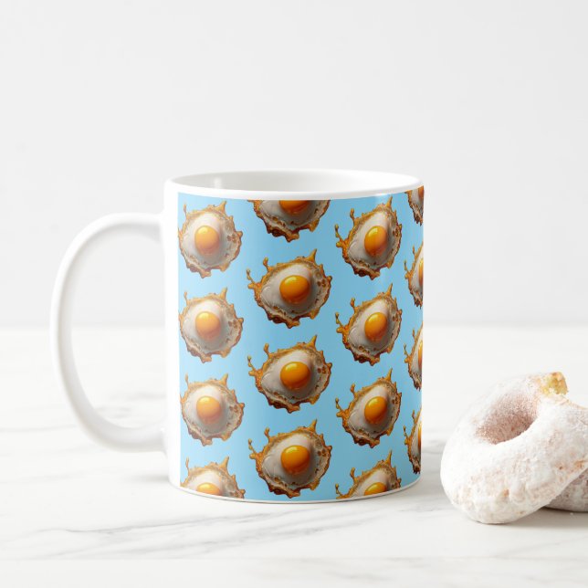 Fried Eggs Sunny side Up Coffee Mug (With Donut)