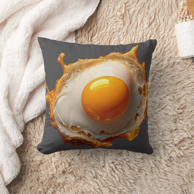 Fried Eggs Sunny side Up  Throw Pillow (Blanket)