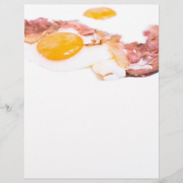 Fried eggs with bacon flyer (Front)