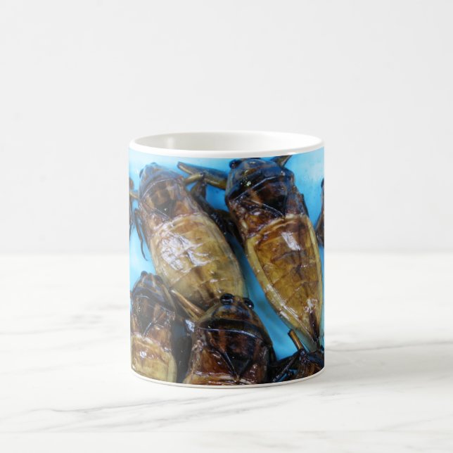 Fried Giant Water Bug (Maeng Daa) ... Asian Food Magic Mug (Center)