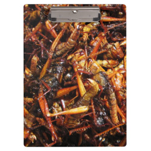 Fried Grasshopper (Takkataen Thot) Asian Food Clipboard