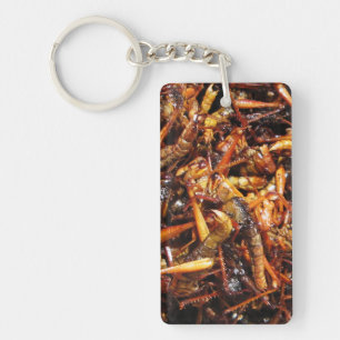 Fried Grasshopper (Takkataen Thot) Asian Food Keychain