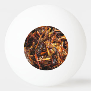 Fried Grasshopper (Takkataen Thot) Asian Food Ping Pong Ball
