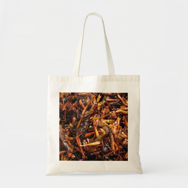 Fried Grasshopper (Takkataen Thot) Asian Food Tote Bag (Front)