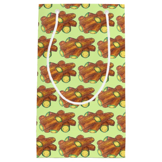 Fried Jalapeño Poppers Green Hot Jalapeno Pepper Small Gift Bag (Front)