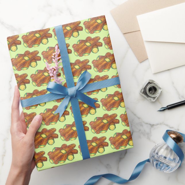 Fried Jalapeño Poppers Green Hot Jalapeno Pepper Wrapping Paper (Gifting)