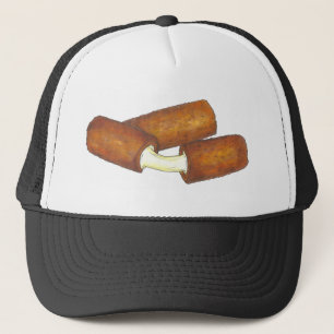 Fried Mozzarella Sticks Cheese Junk Food Foodie Trucker Hat