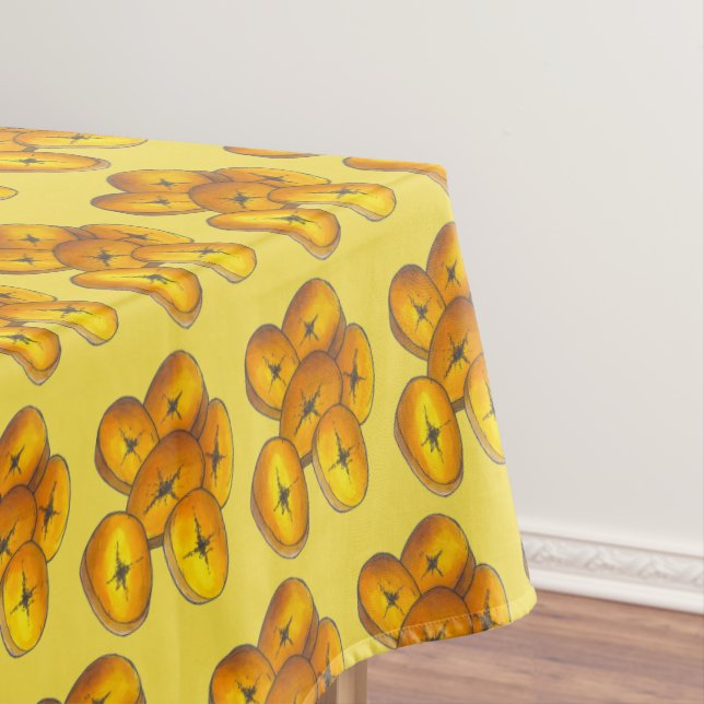 Fried Plantains Cooking Bananas Caribbean Food Tablecloth (In Situ)