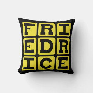 Fried Rice, Chinese Side Dish Throw Pillow