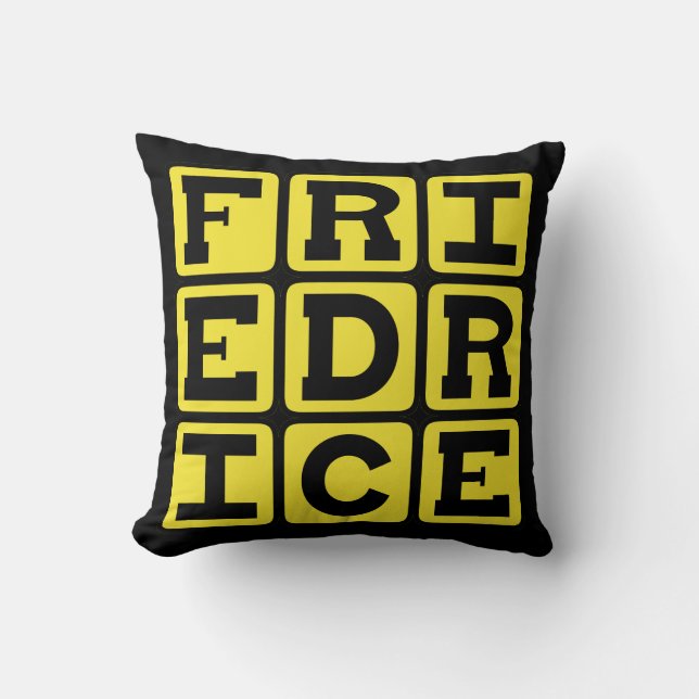 Fried Rice, Chinese Side Dish Throw Pillow (Front)
