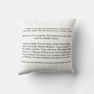 Fried Salt It's From the Desert Denton Texas Outdo Outdoor Pillow