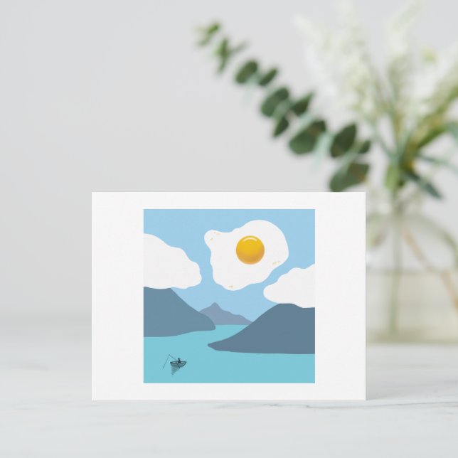 Fried Sun Postcard (Standing Front)