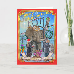 Frieda coupe la queue la carte 2016 de Noël