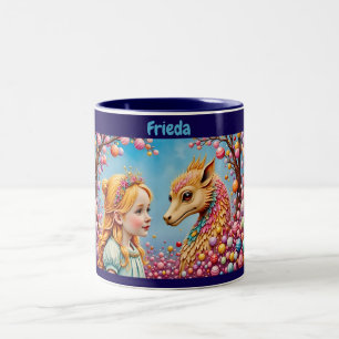 FRIEDA ~ Girl and Baby Dragon ~ Mug