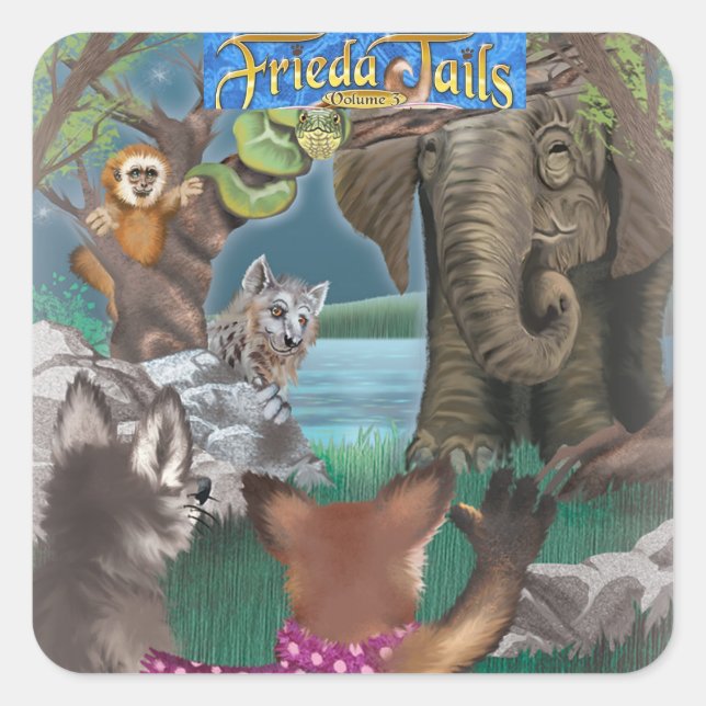 Frieda Goes to the Zoo sticker (Front)