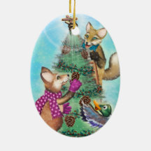 Frieda Tails ornement de Noël - l'arbre