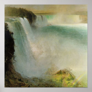 Friedrich Church Landscape painting Poster