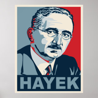 Friedrich Hayek Poster