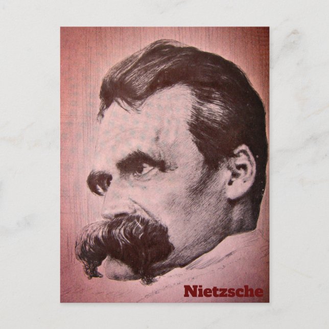 Friedrich Nietzsche (drawn by Hans Olde) Postcard (Front)