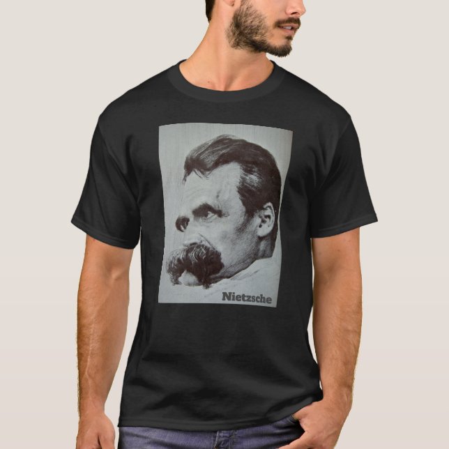 Friedrich Nietzsche (drawn by Hans Olde) T-Shirt (Front)
