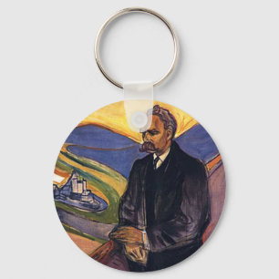 Friedrich Nietzsche Edvard Munch Keychain